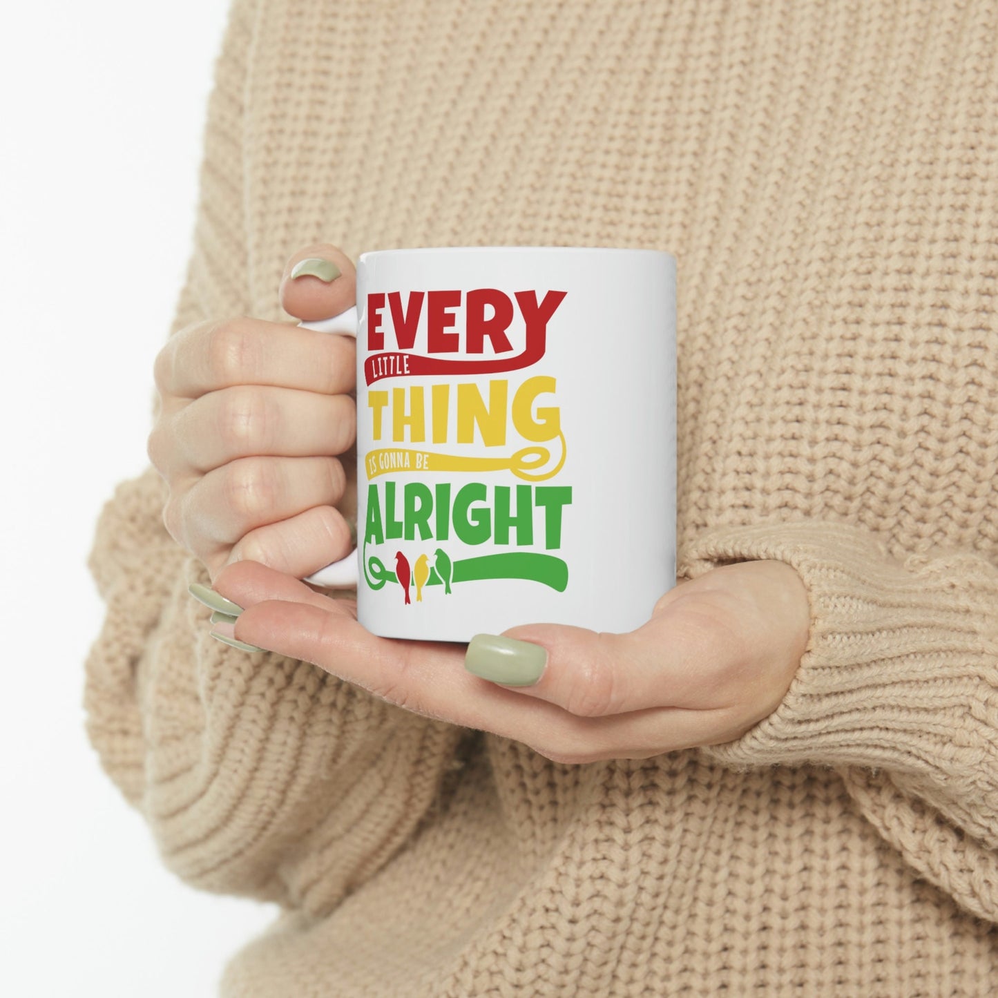 Bob Marley Ceramic Coffee Mug: Reggae Lyrics, 11oz/15oz