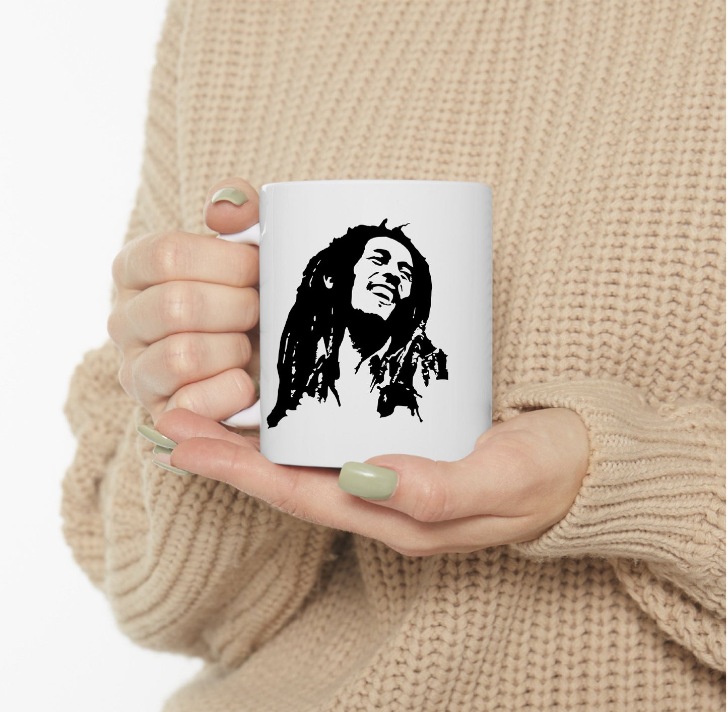 Bob Marley Silhouette Coffee Mug - Reggae Music Gift