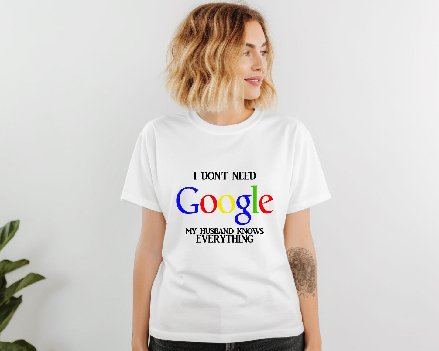 Funny "My Husband Knows Everything" Comfort Colors T-Shirt
