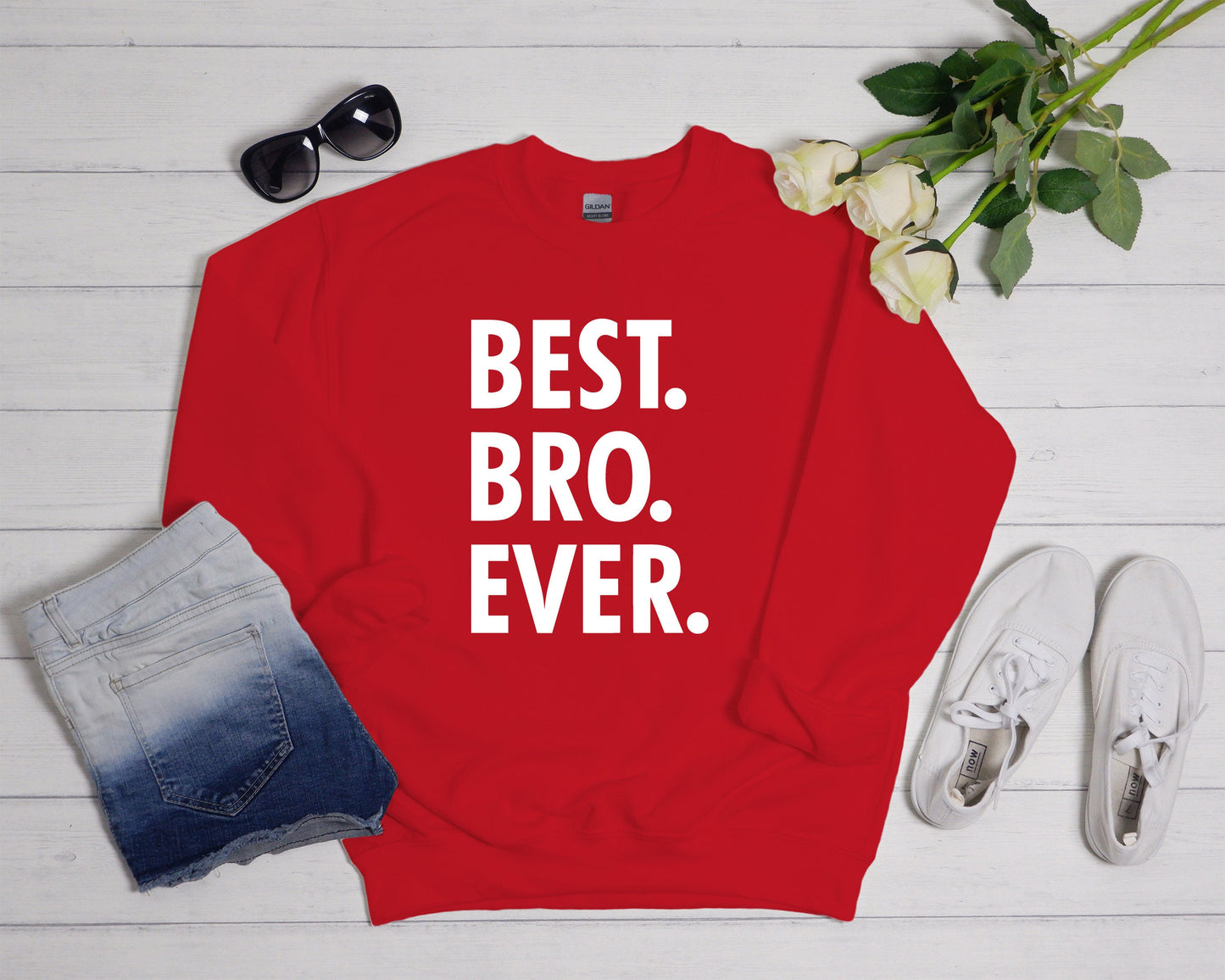 Best Bro Ever Sweatshirt,Gift For Brother,Men's Sweatshirt,Funny Sweatshirt,Anniversary Gift,Gift For Him,Best Friend Birthday Gift