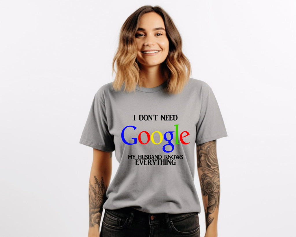 Funny "My Husband Knows Everything" Comfort Colors T-Shirt