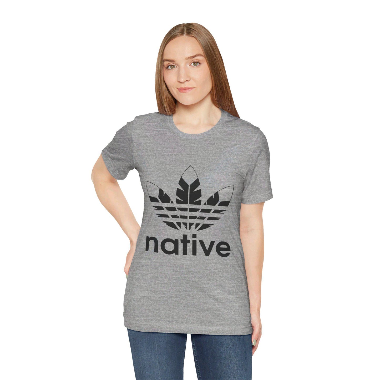 Native Feather Logo T-Shirt: Unisex Indian Lover Tee