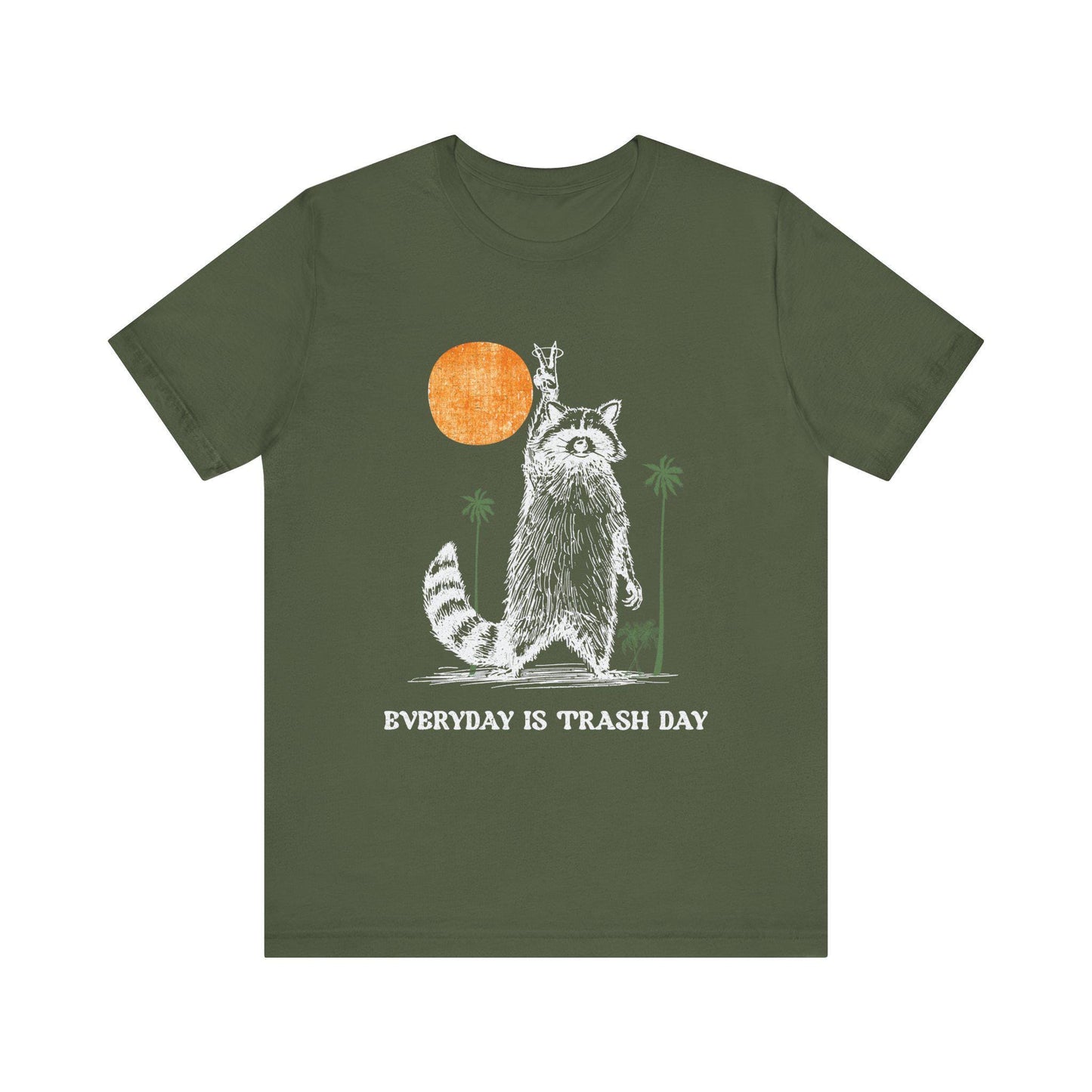 Retro Raccoon T-Shirt: Funny Graphic Tee - Every Day is Trash Day