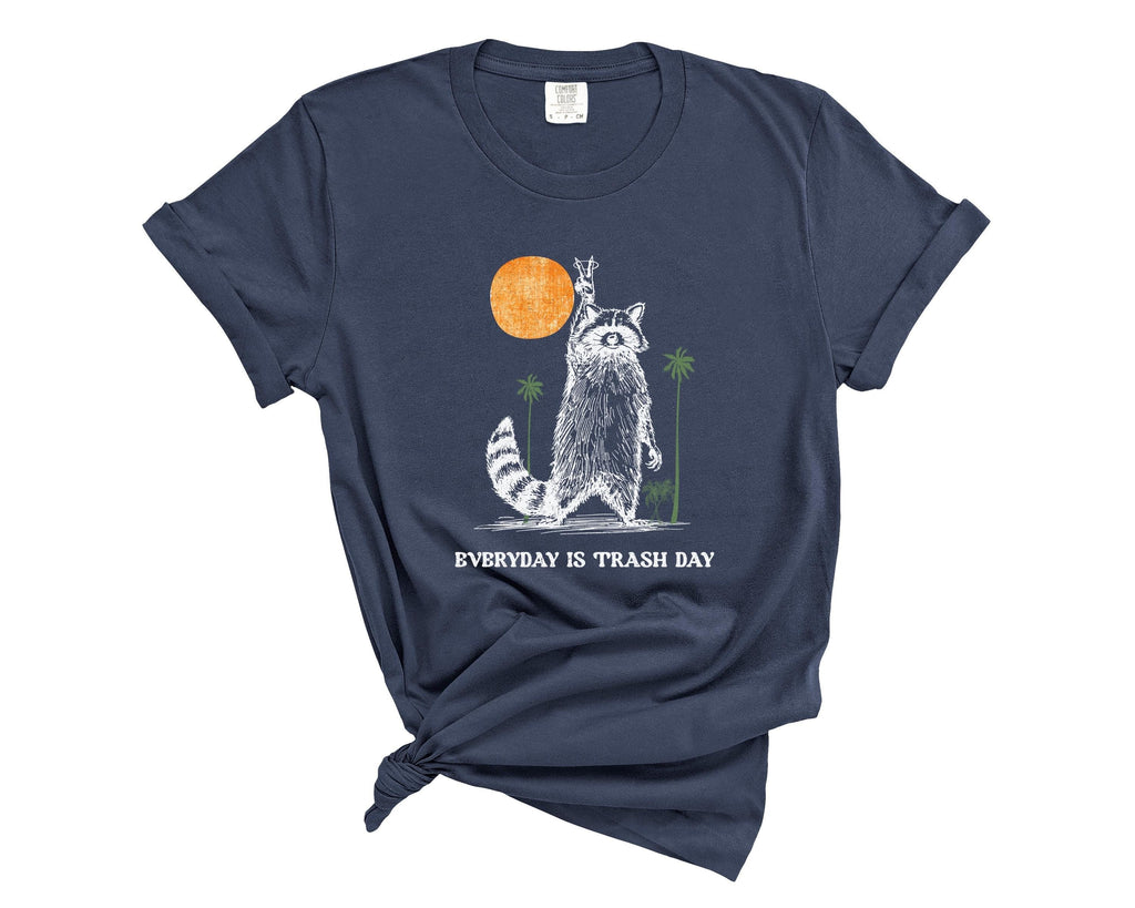 Comfort Colors Raccoon T-Shirt: Retro "Trash Day" Graphic Tee