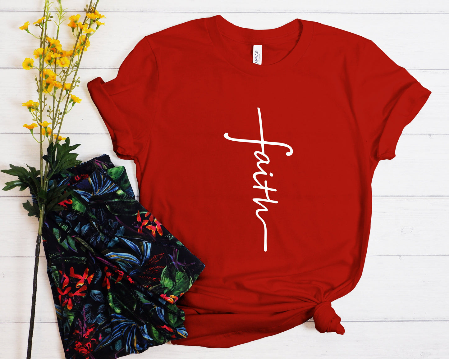 Faith Cross Shirt: Christian Graphic Tee, Religious Gift