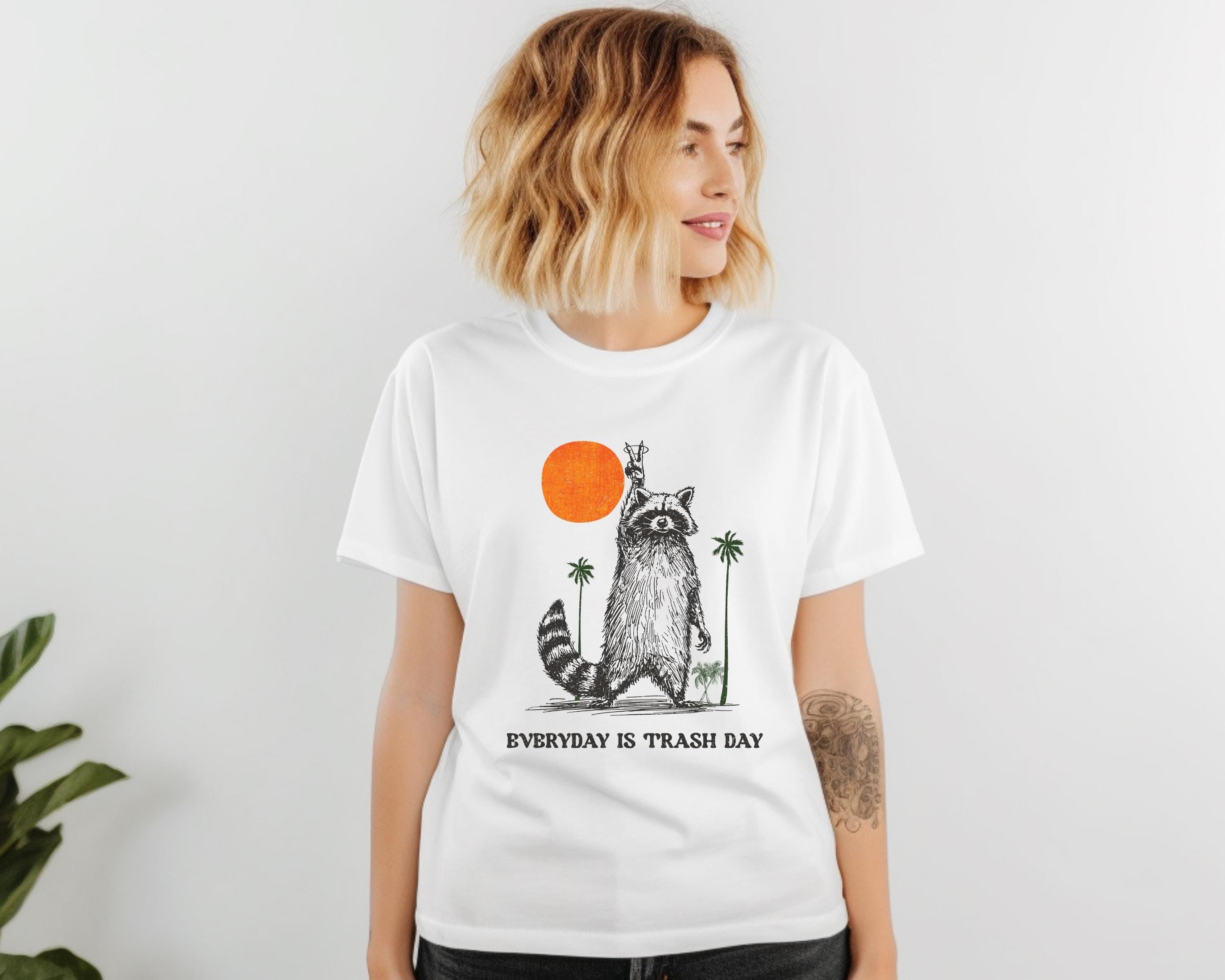 Comfort Colors Raccoon T-Shirt: Retro "Trash Day" Graphic Tee