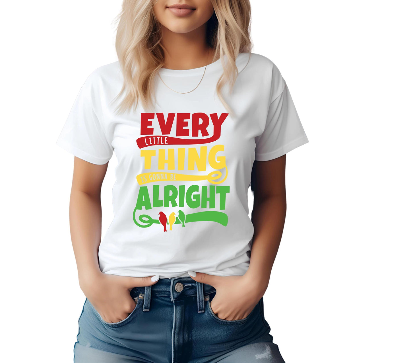 Bob Marley Lyrics T-Shirt: Reggae Music, Jamaica Vacation Tee
