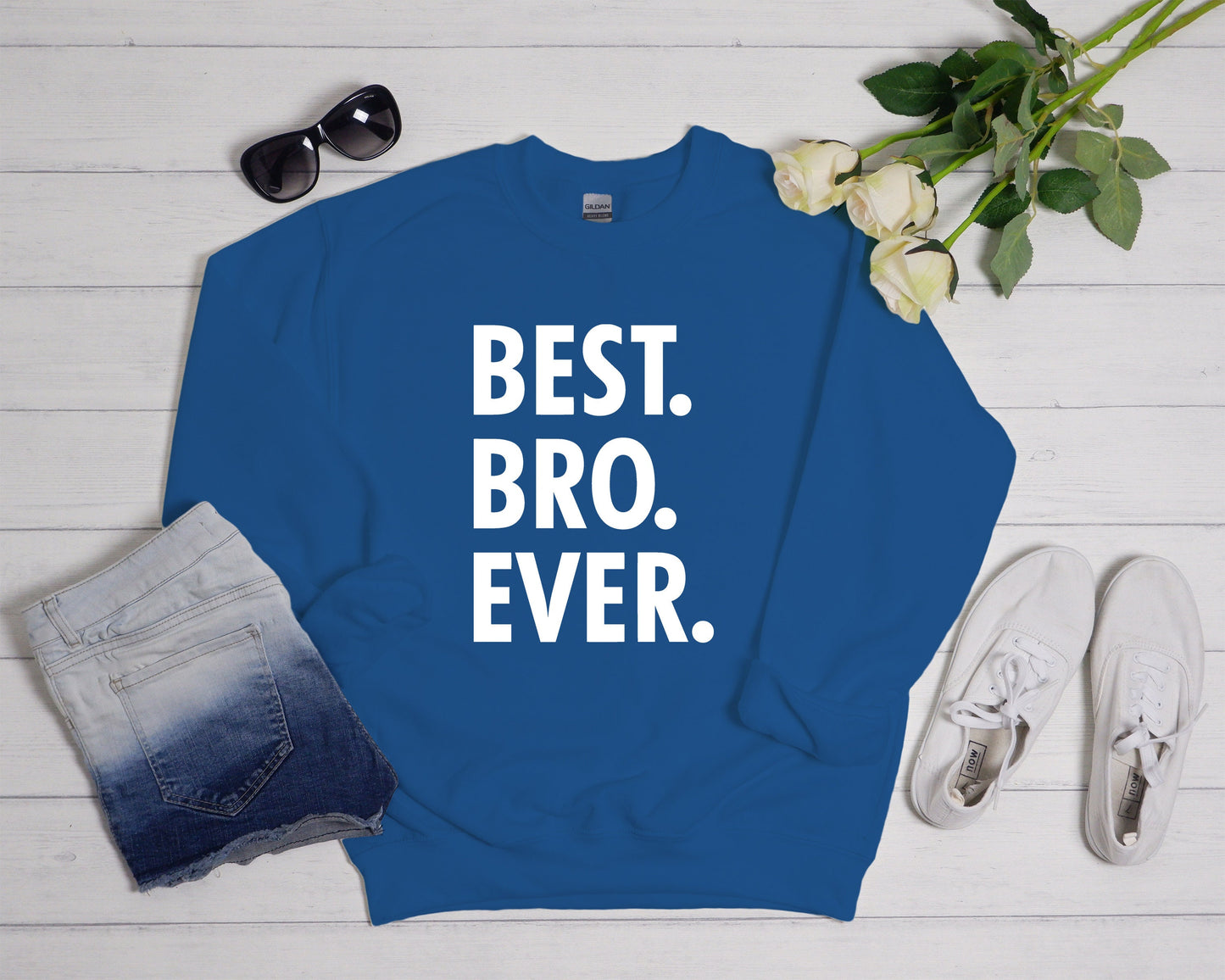 Best Bro Ever Sweatshirt,Gift For Brother,Men's Sweatshirt,Funny Sweatshirt,Anniversary Gift,Gift For Him,Best Friend Birthday Gift