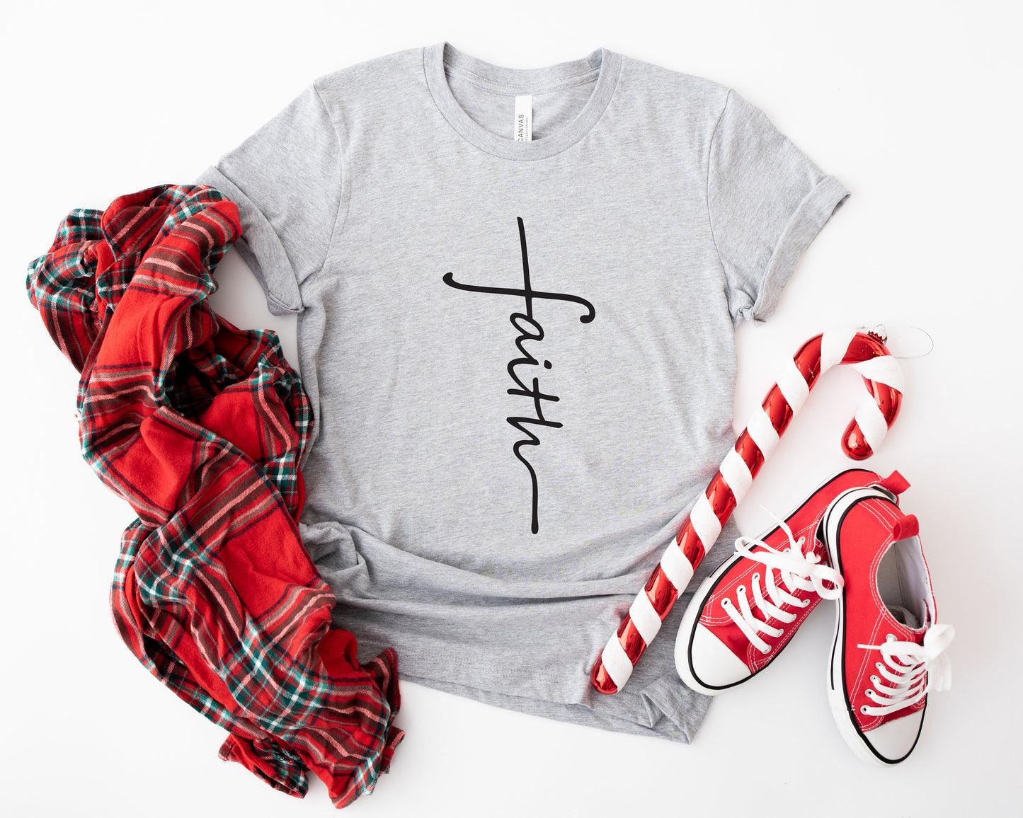 Faith Cross Shirt: Christian Graphic Tee, Religious Gift