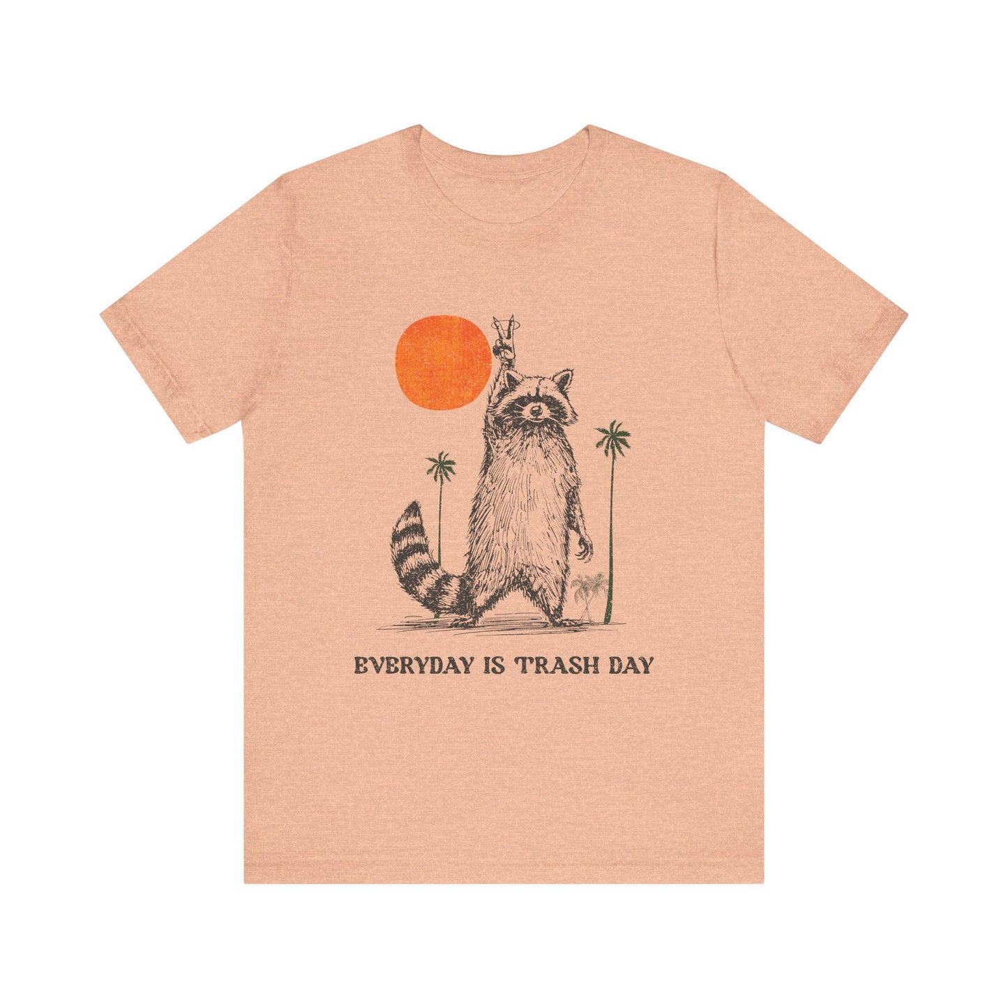 Retro Raccoon T-Shirt: Funny Graphic Tee - Every Day is Trash Day