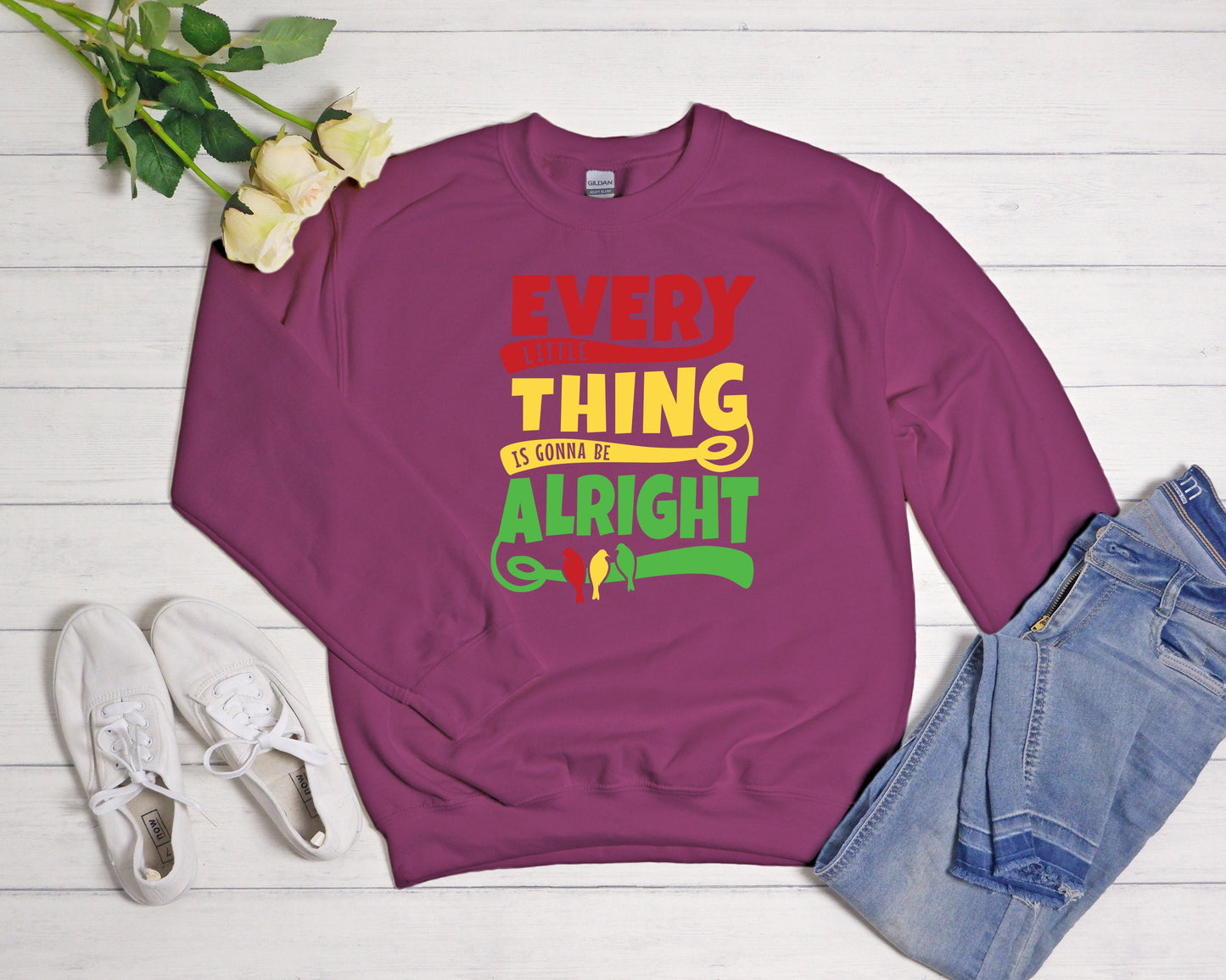 Bob Marley Sweatshirt: Reggae Lyrics, Jamaica Vacation Style