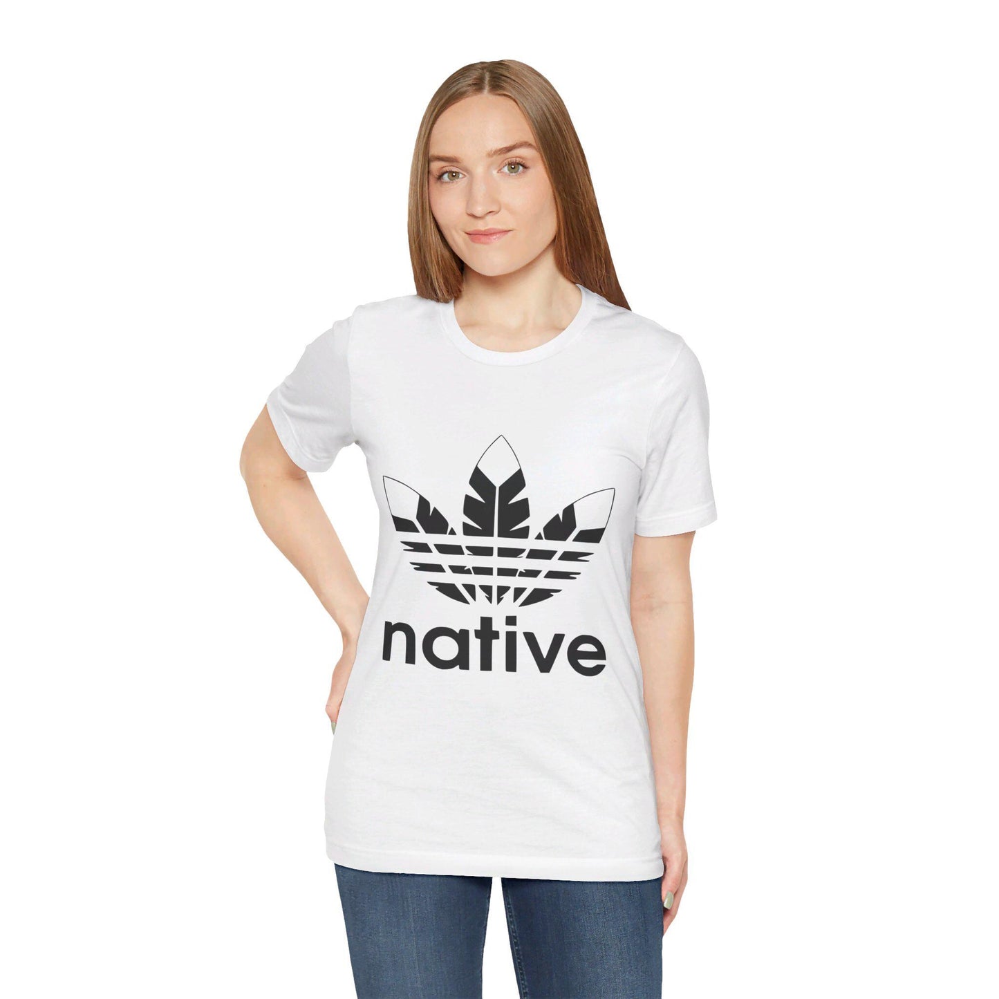 Native Feather Logo T-Shirt: Unisex Indian Lover Tee