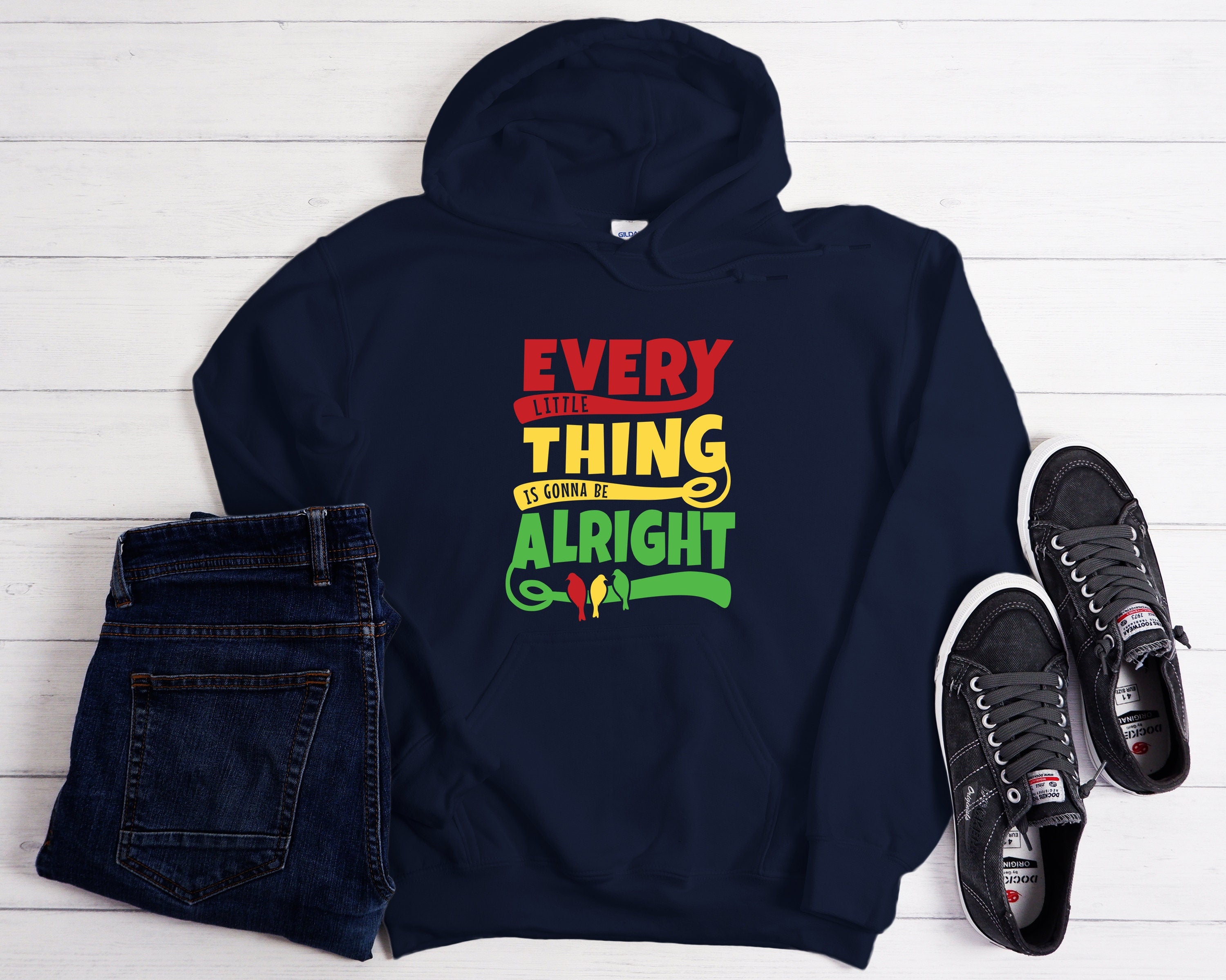 Bob Marley Lyrics Hoodie: Reggae Music Sweatshirt