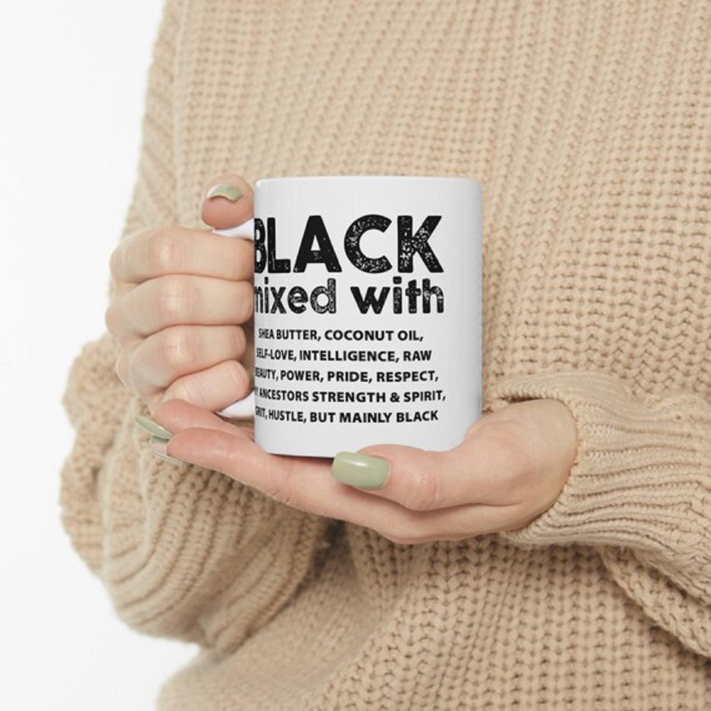 Afrocentric Coffee Mug: Black Pride Activist Cuppa (11 or 15 Oz)