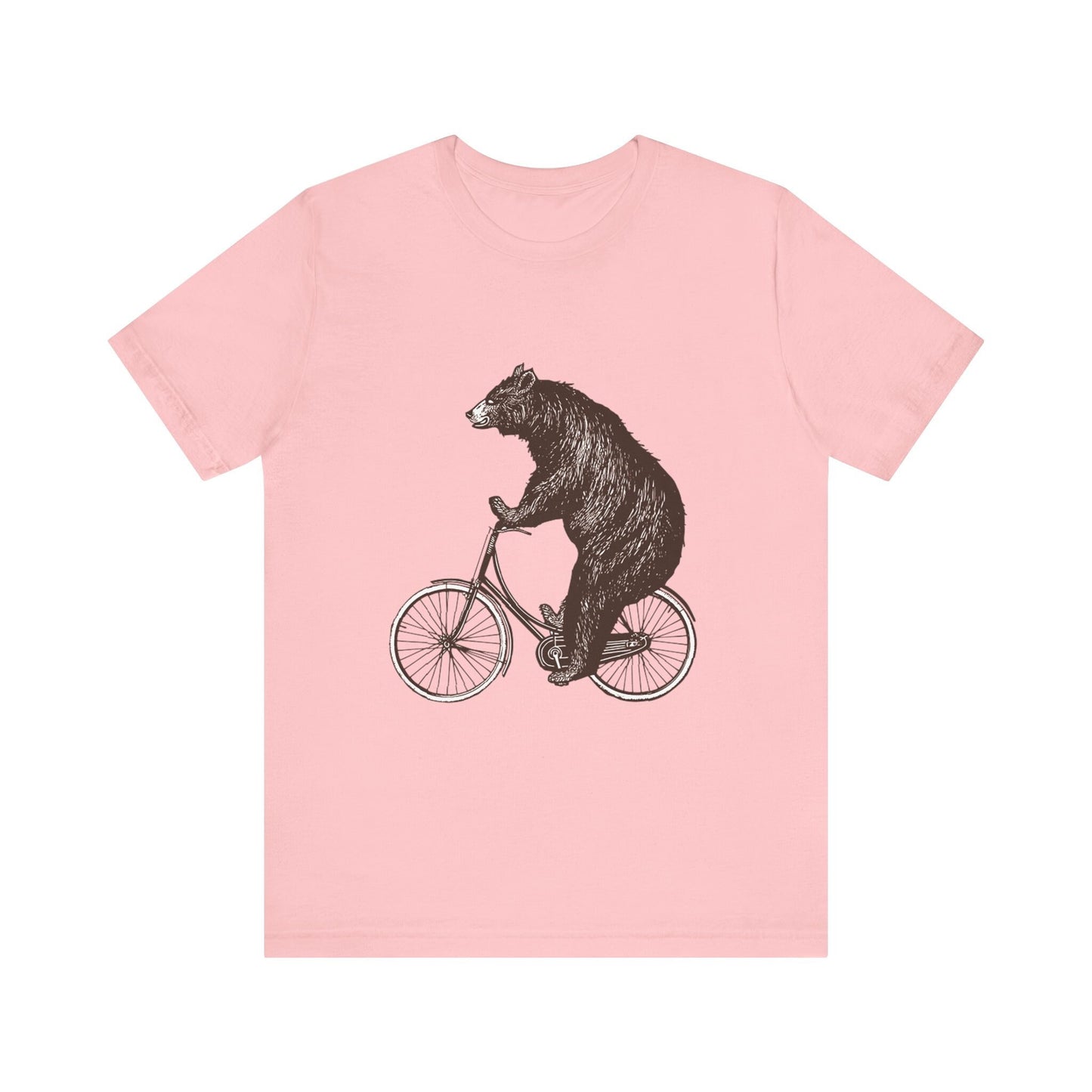 Funny Bear Riding Bicycle T-Shirt: Animal Lover Tee