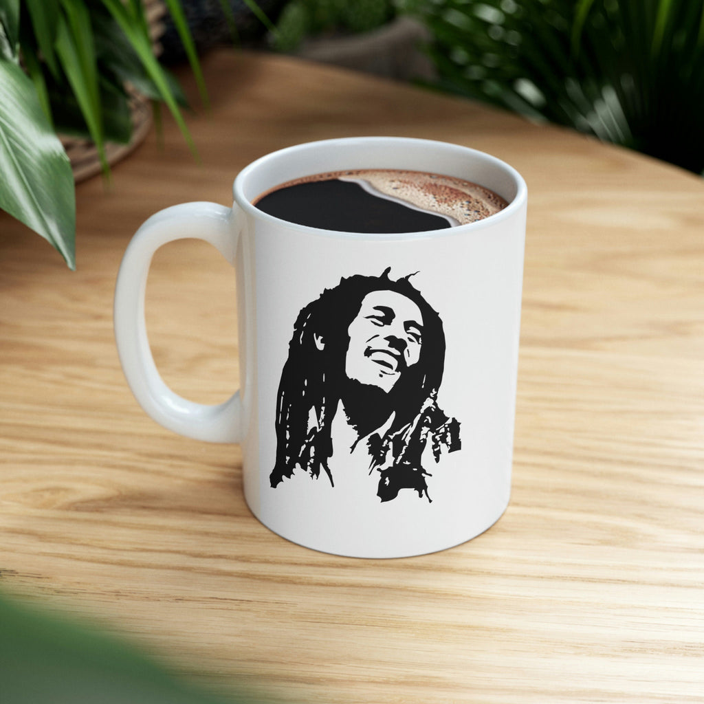 Bob Marley Silhouette Coffee Mug - Reggae Music Gift
