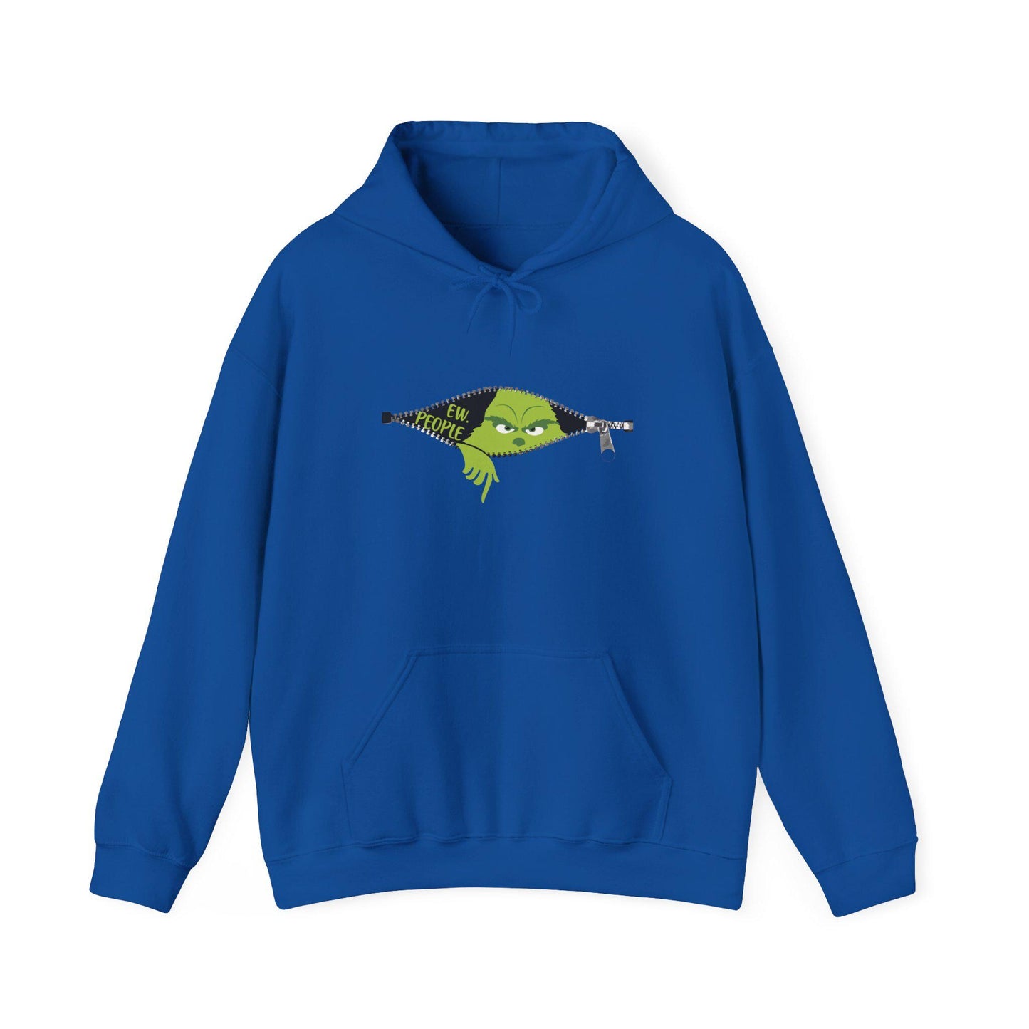 Ew People Grinch Graphic Hoodie, Introvert Humor