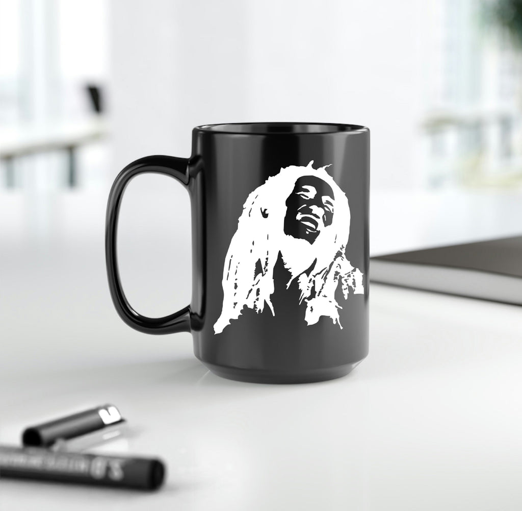 Bob Marley Silhouette Coffee Mug - Reggae Music Gift
