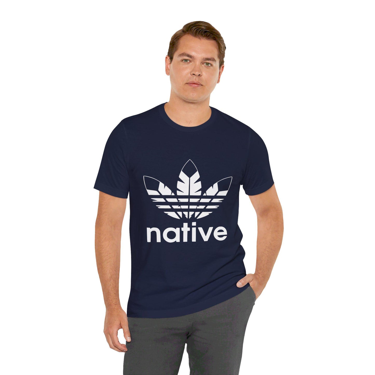 Native Feather Logo T-Shirt: Unisex Indian Lover Tee