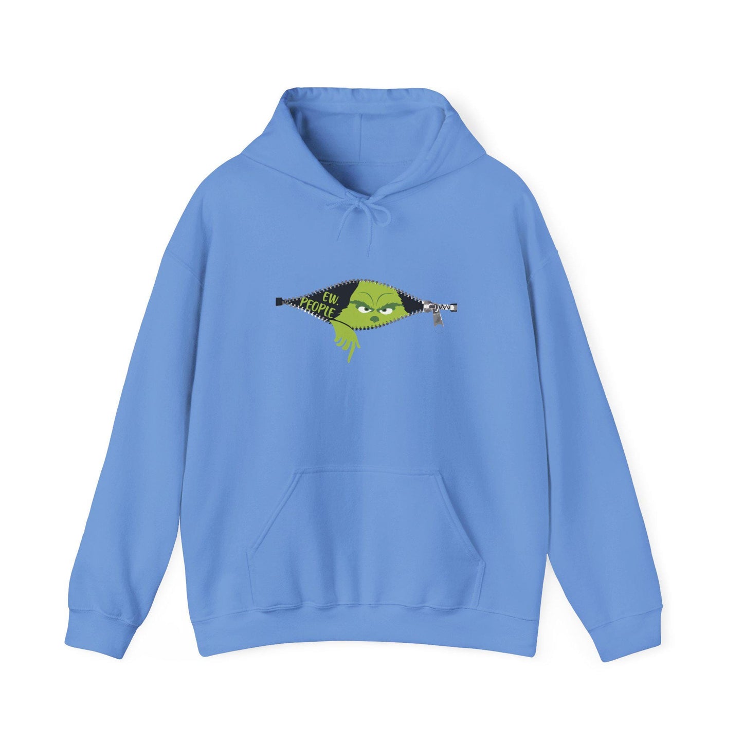 Ew People Grinch Graphic Hoodie, Introvert Humor