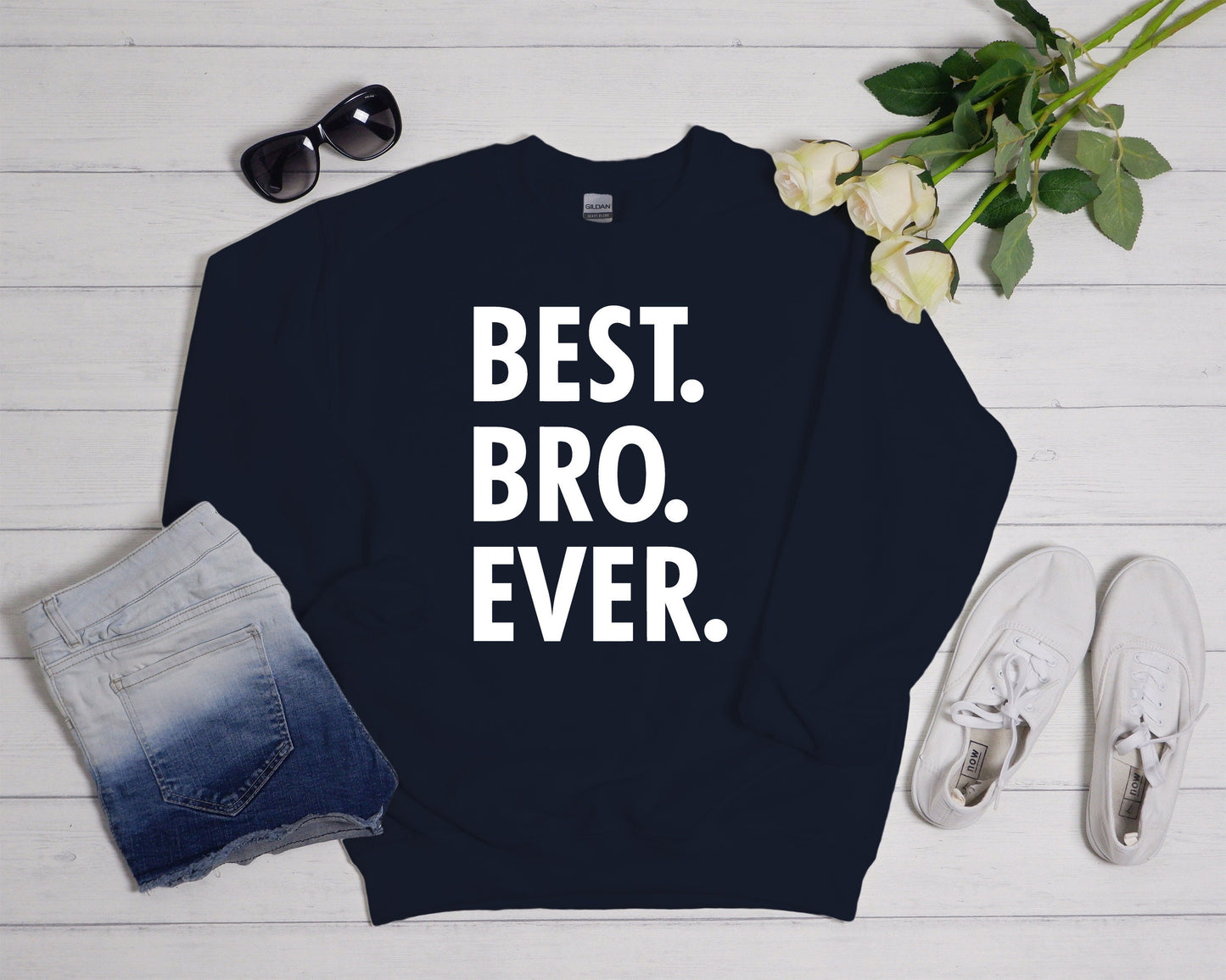 Best Bro Ever Sweatshirt,Gift For Brother,Men's Sweatshirt,Funny Sweatshirt,Anniversary Gift,Gift For Him,Best Friend Birthday Gift