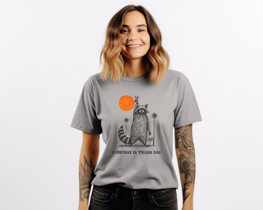 Comfort Colors Raccoon T-Shirt: Retro "Trash Day" Graphic Tee