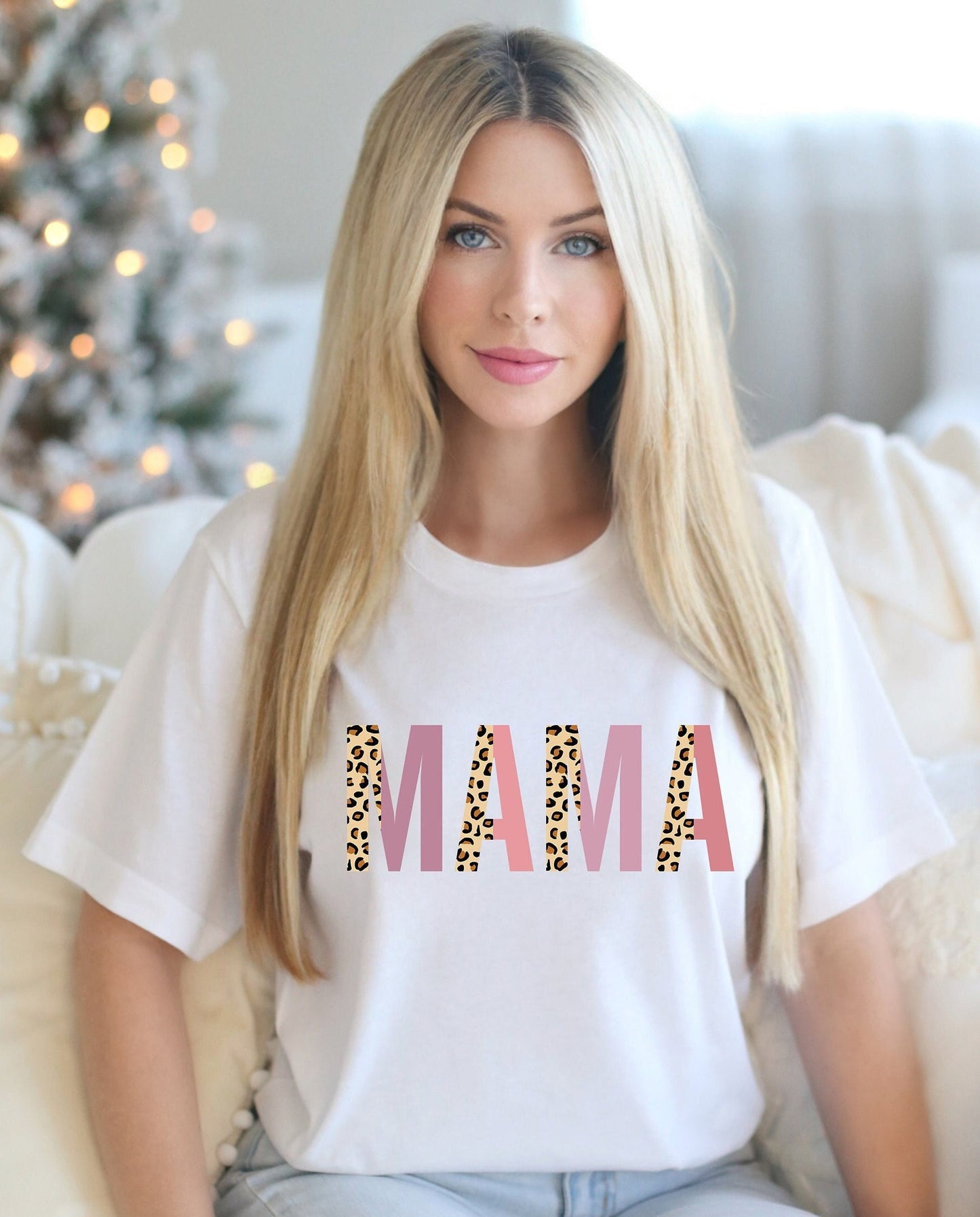 Mama Leopard Print T-Shirt, Mother's Day Gift