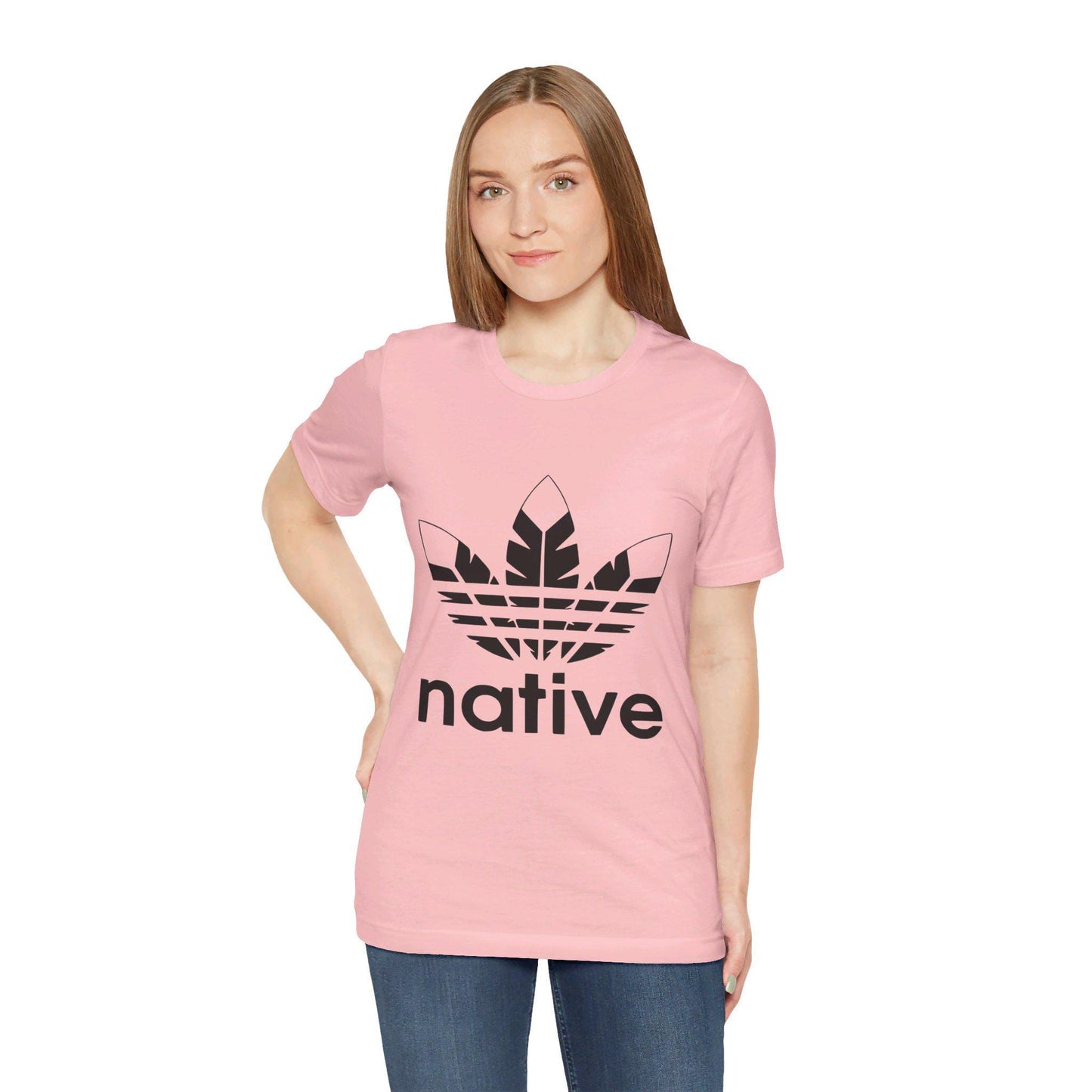 Native Feather Logo T-Shirt: Unisex Indian Lover Tee