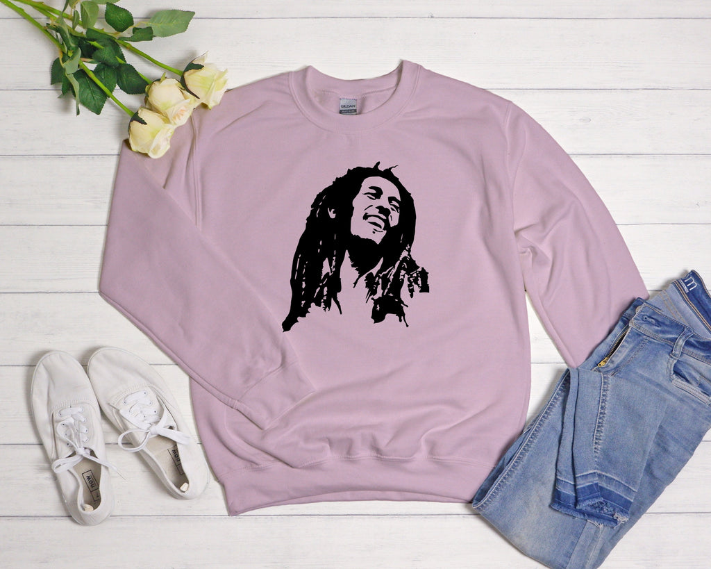 Bob Marley Graphic Sweatshirt, Reggae Rasta Style